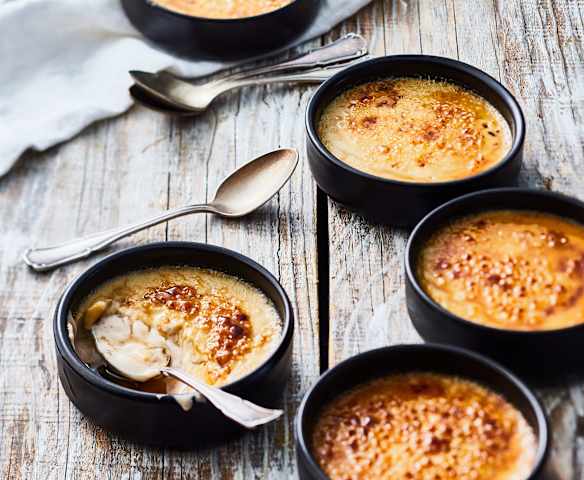 Crèmes brûlées à la crème de marrons