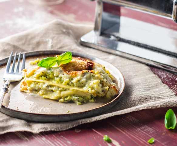 Lasagne chèvre et courgette