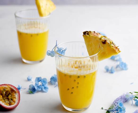 Cocktail Tropical with rum and passion fruit