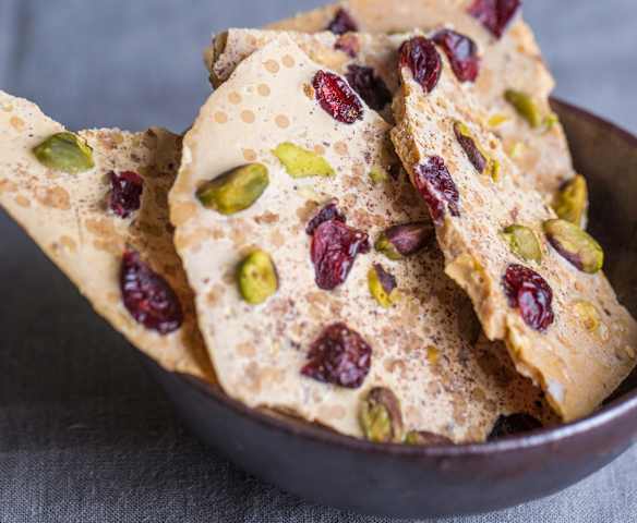 Caramelised White Chocolate Bark Caramelised White Chocolate Bark