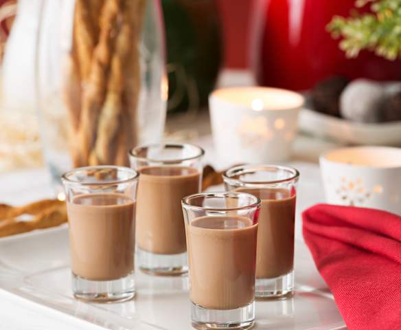 Licor de chocolate y café