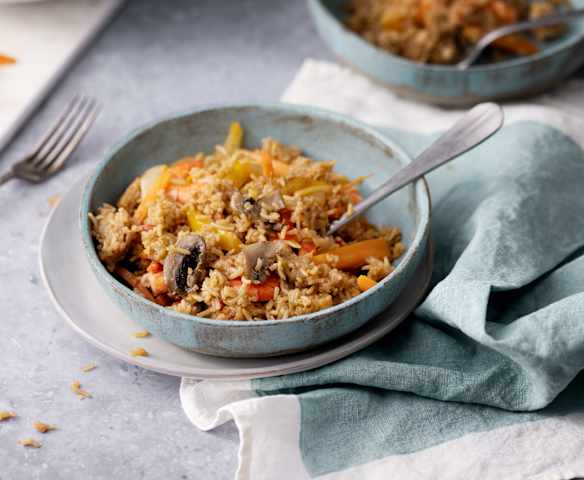 Arroz asiático con verduras y langostinos (Cocción de arroz) Arroz asiático con verduras y langostinos (Cocción de arroz)