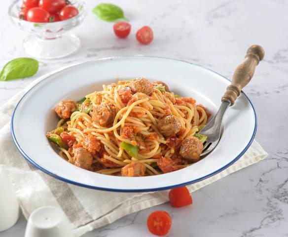 蕃茄辣味香腸義大利麵 (TM6 & TM5)