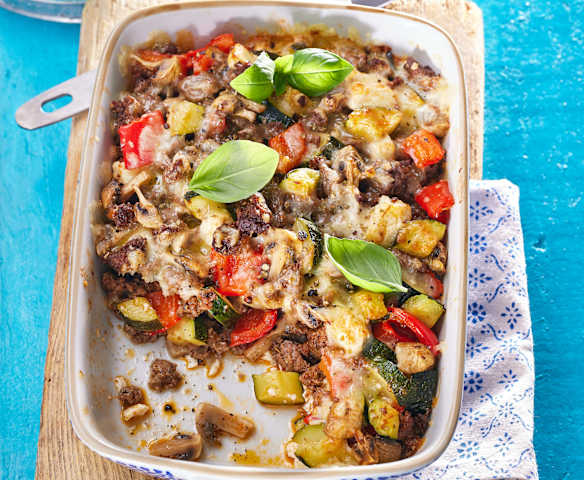 Hackfleisch-Hirtenkäse-Auflauf