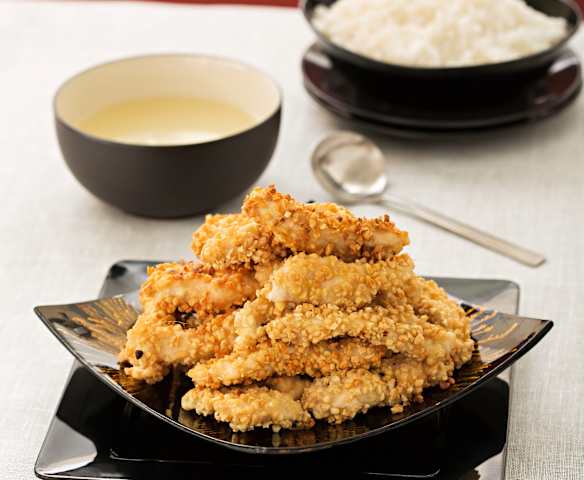 Pollo alle mandorle in salsa al limone