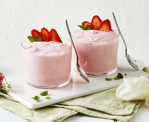Mousse alle fragole e formaggio