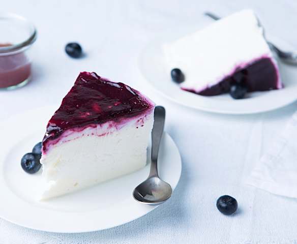 Cheesecake ligero con yogur griego Cheesecake ligero con yogur griego