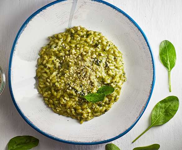 Risotto alla crema di spinaci Risotto alla crema di spinaci
