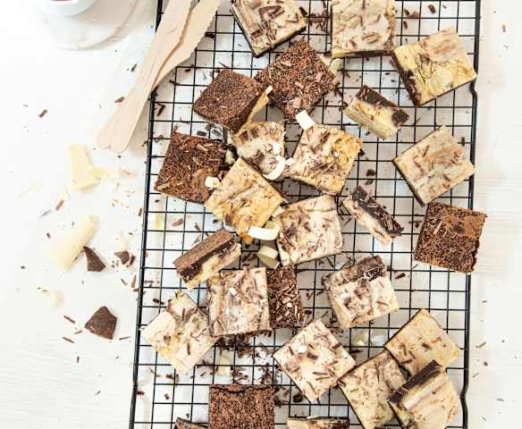 Brownies de dos colores