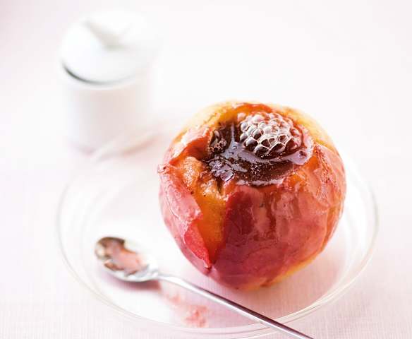 Pommes cuites à la confiture