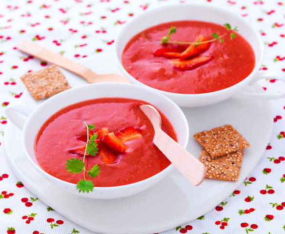 Gazpacho fragole e pomodoro