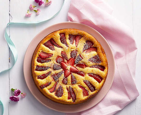 Torta soffice mascarpone e fragole