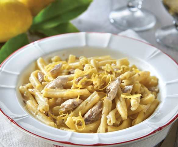 Caserecce allo sgombro e limone