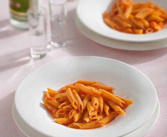 Penne alla vodka para dos