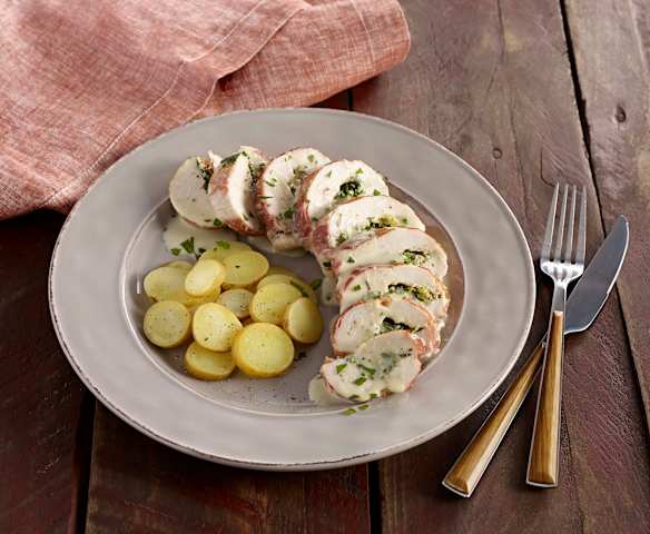 Chicken Roulade with Prosciutto and Cheese