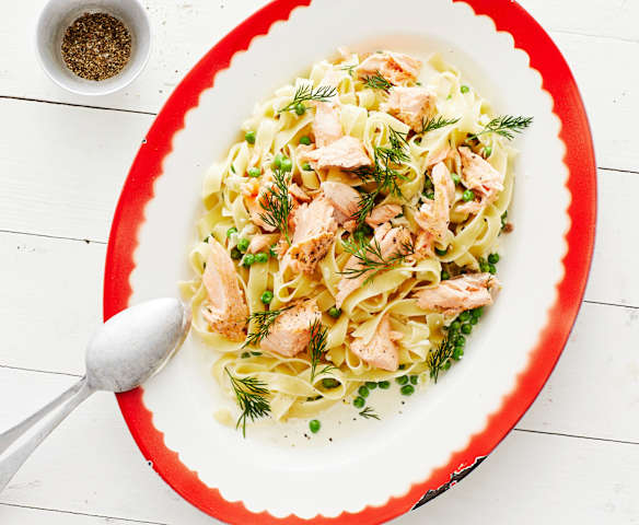 Zitronen-Lachs-Pasta