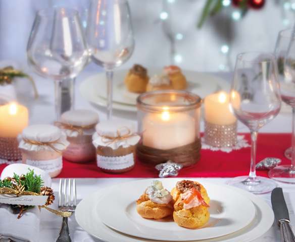 Bignè con tre mousse