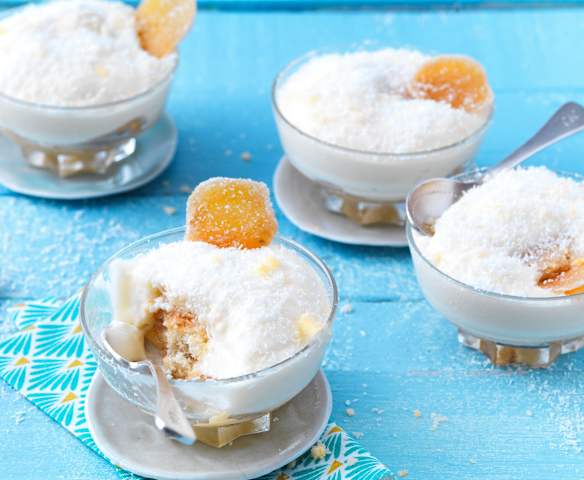 Tiramisu noix de coco et gingembre