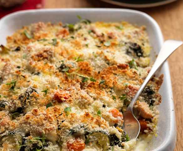 Leftover Turkey and Veg Bake