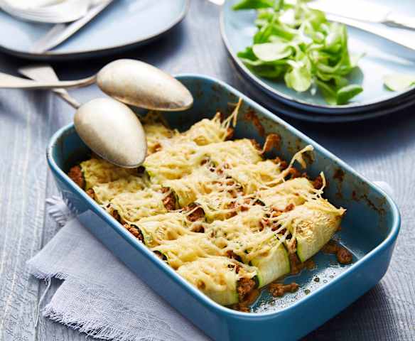 Cannelloni de courgette bolognaise