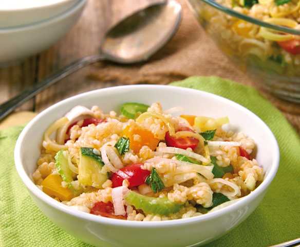 Bulgur alle verdure e menta
