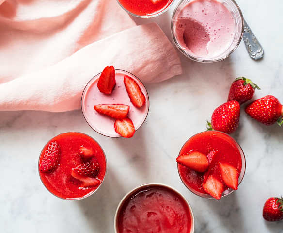 Crème à la fraise et au yaourt Crème à la fraise et au yaourt