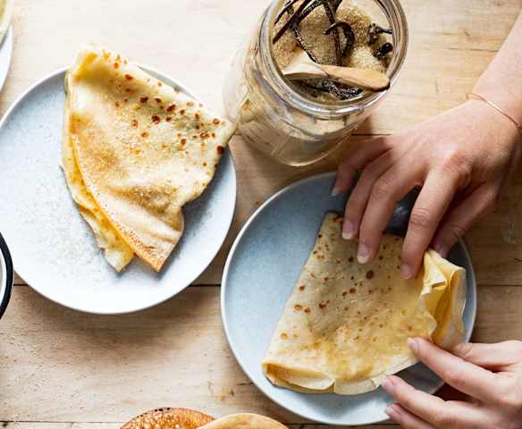 Pâte à crêpe vanillée Pâte à crêpe vanillée