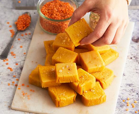 Tofu di lenticchie rosse