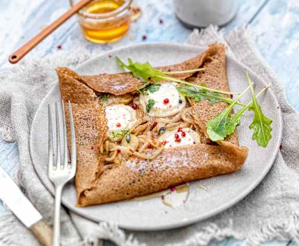 Galette oignon-chèvre