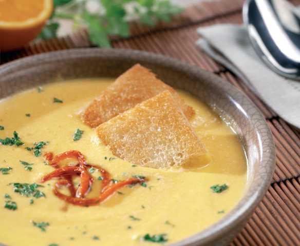 Crema di carote all'arancia