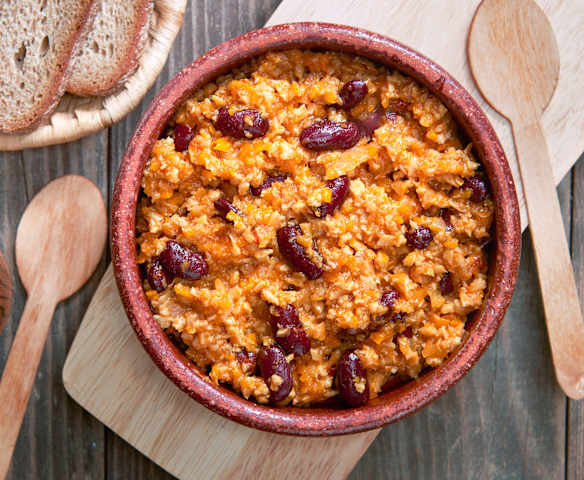 Chili di seitan (vegan)