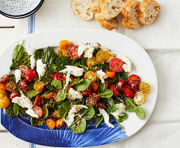 Spinat-Tomaten-Salat
