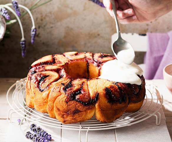 Rolls de arándanos con crema de queso