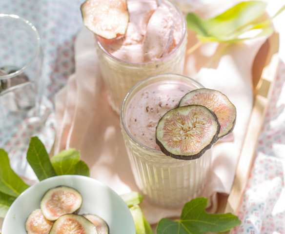 Mousse de figue au fromage blanc