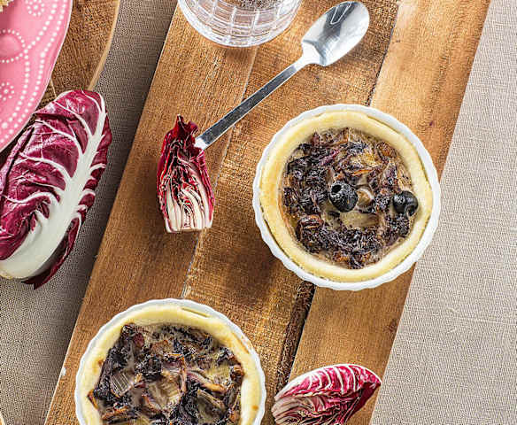 Mini quiche al radicchio