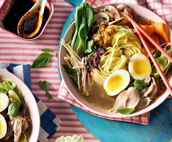Traditionelle Hähnchen-Ramen