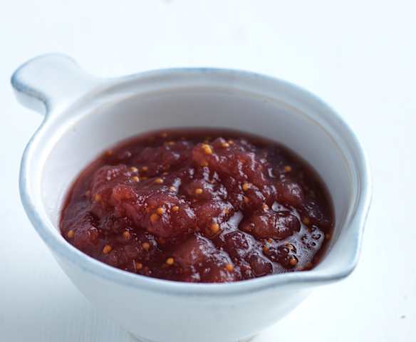 Chutney de pera e mostarda