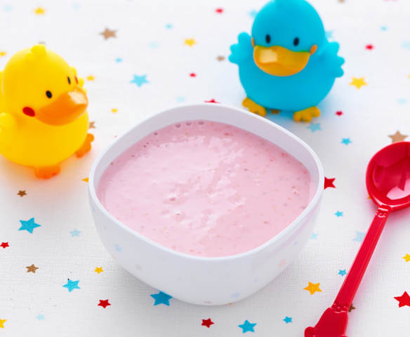 Fromage blanc aux fraises - à partir de 12 mois