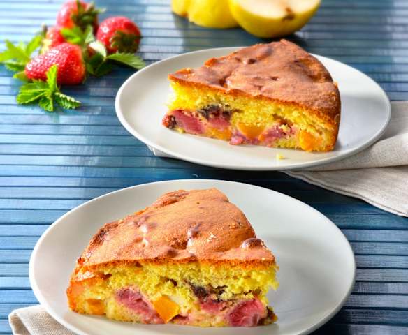 Torta alla macedonia di frutta