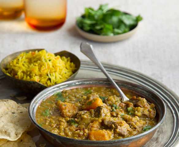 Schnelles Lamm-Dhansak