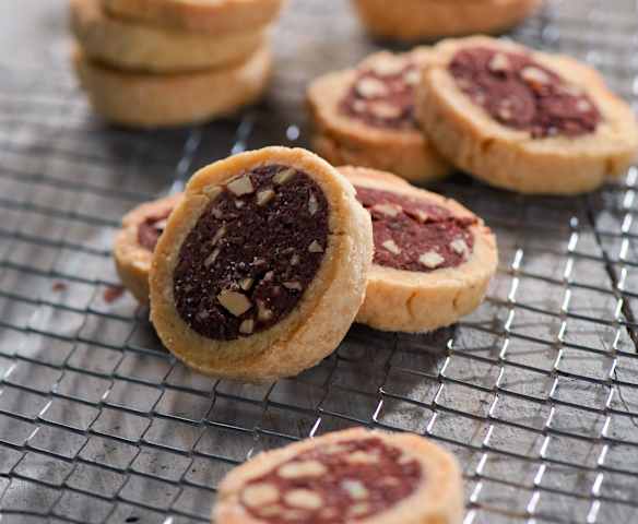 Čokoládovo-mandlová kolečka