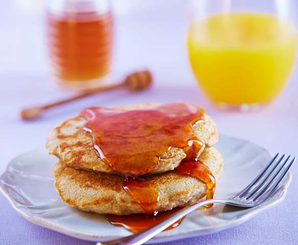 Hot cakes de avena y chía Hot cakes de avena y chía