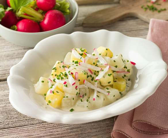 Kohlrabi Kartoffel Ragout mit RUPP Camembert