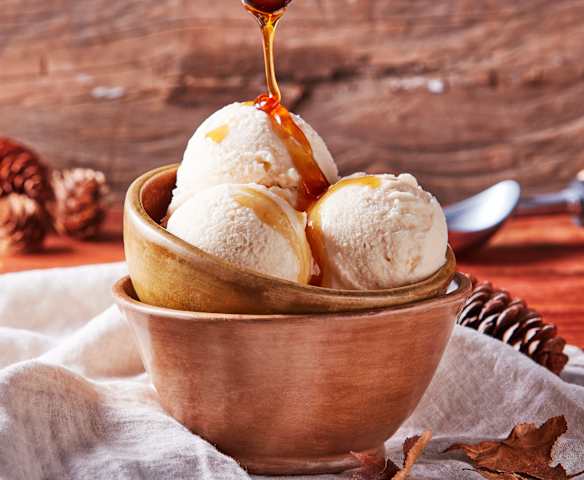 Maple Ice Cream with Almond Milk