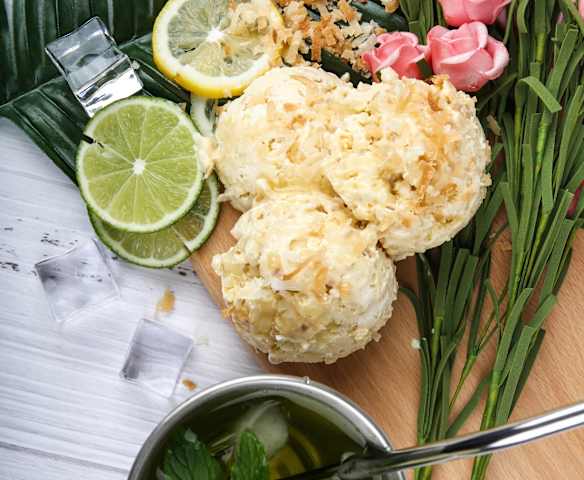 椰香夏威夷果冰激凌