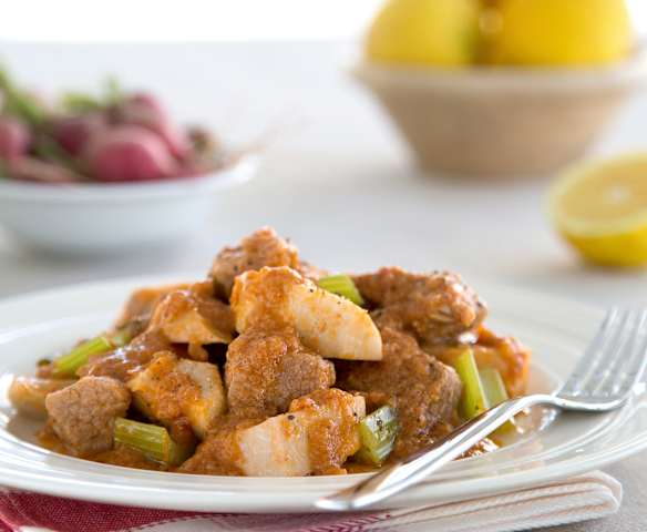 Κολοκάσι με κρέας χοιρινό