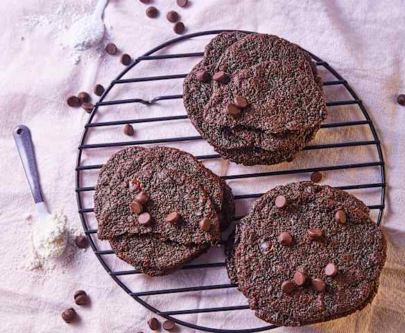 Galletas con chispas de chocolate veganas y sin gluten