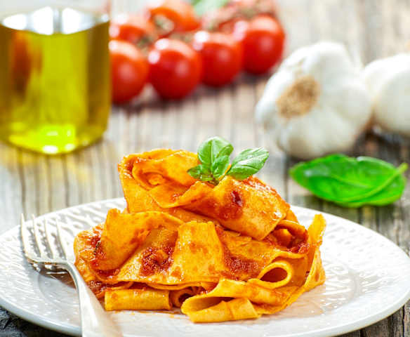 Pappardelle umbre al pomodoro