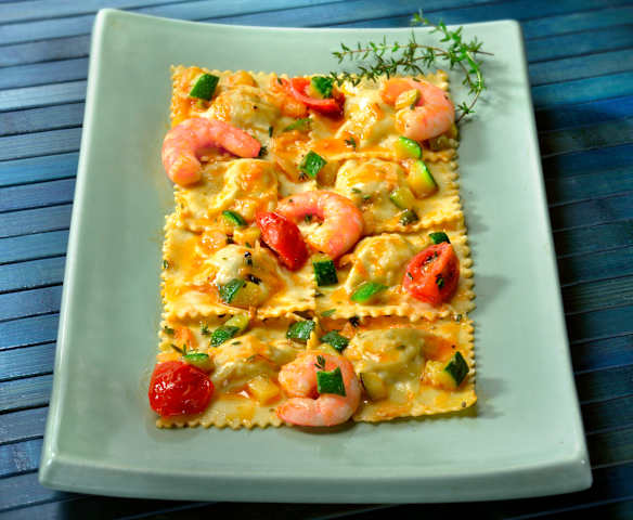 Ravioli con ripieno di pesce