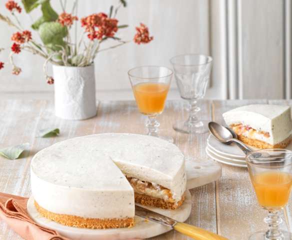 Entremets aux pommes à la vanille